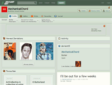 Tablet Screenshot of mechanicalchord.deviantart.com