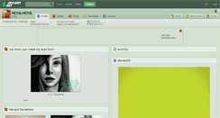 Desktop Screenshot of hoya-hoya.deviantart.com