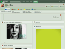Tablet Screenshot of hoya-hoya.deviantart.com