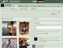 Tablet Screenshot of loverslab.deviantart.com