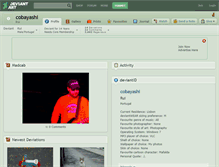 Tablet Screenshot of cobayashi.deviantart.com