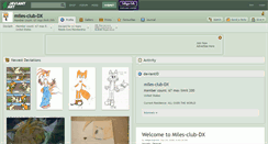 Desktop Screenshot of miles-club-dx.deviantart.com