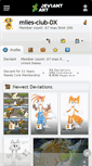 Mobile Screenshot of miles-club-dx.deviantart.com