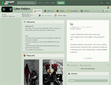 Tablet Screenshot of cyber-fetish.deviantart.com