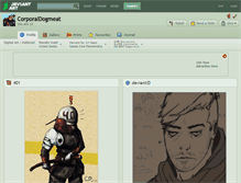 Tablet Screenshot of corporaldogmeat.deviantart.com