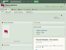 Tablet Screenshot of citizen-cybertron.deviantart.com