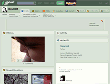 Tablet Screenshot of looselost.deviantart.com