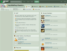 Tablet Screenshot of mylittlepony-fanart.deviantart.com