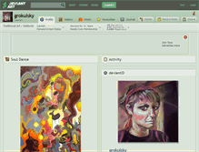 Tablet Screenshot of grokulsky.deviantart.com