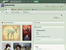 Tablet Screenshot of diebeutelratte.deviantart.com