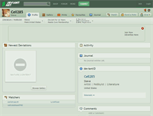 Tablet Screenshot of cell285.deviantart.com