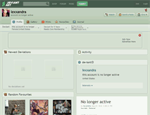 Tablet Screenshot of lexxandra.deviantart.com