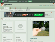 Tablet Screenshot of goldenadonis.deviantart.com