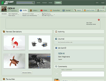 Tablet Screenshot of gen-h.deviantart.com