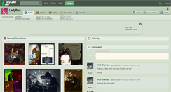 Desktop Screenshot of ladyred.deviantart.com