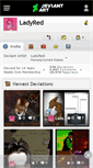 Mobile Screenshot of ladyred.deviantart.com