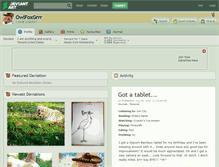 Tablet Screenshot of owlfoxgrrr.deviantart.com