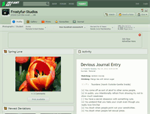 Tablet Screenshot of frostyfur-studios.deviantart.com