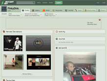 Tablet Screenshot of finkydink.deviantart.com