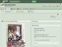 Tablet Screenshot of dark-and-twitchy.deviantart.com