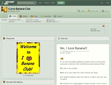 Tablet Screenshot of i-love-banana-club.deviantart.com