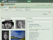 Tablet Screenshot of fairweatherjohnson.deviantart.com