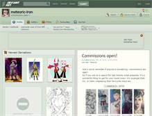 Tablet Screenshot of meteoric-iron.deviantart.com