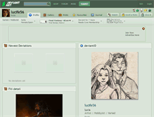 Tablet Screenshot of lucife56.deviantart.com