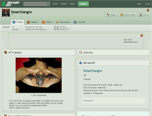 Tablet Screenshot of desertsangre.deviantart.com