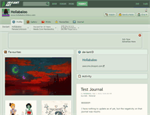 Tablet Screenshot of hollabaloo.deviantart.com