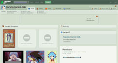 Desktop Screenshot of kurumu-kurono-club.deviantart.com