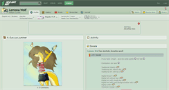 Desktop Screenshot of lemona-wolf.deviantart.com