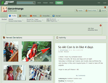 Tablet Screenshot of dance4manga.deviantart.com