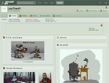 Tablet Screenshot of lessthanpi.deviantart.com