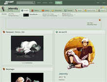 Tablet Screenshot of jeternity.deviantart.com