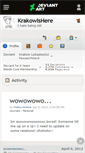 Mobile Screenshot of krakowishere.deviantart.com