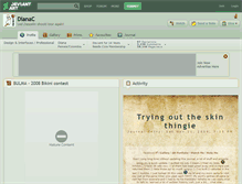 Tablet Screenshot of dianac.deviantart.com