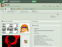 Tablet Screenshot of jak1437.deviantart.com