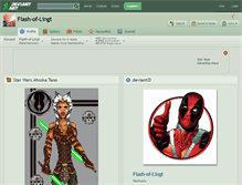 Tablet Screenshot of flash-of-lingt.deviantart.com