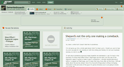 Desktop Screenshot of dementedassassin.deviantart.com