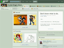 Tablet Screenshot of krystal-dragon-fans.deviantart.com