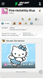 Mobile Screenshot of pink-hellokitty-blue.deviantart.com