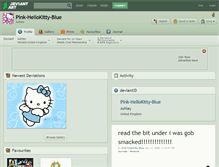 Tablet Screenshot of pink-hellokitty-blue.deviantart.com