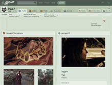 Tablet Screenshot of inga-h.deviantart.com