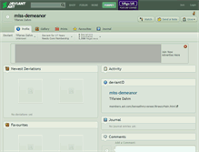 Tablet Screenshot of miss-demeanor.deviantart.com