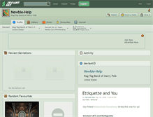Tablet Screenshot of newbie-help.deviantart.com