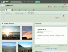 Tablet Screenshot of green-kite.deviantart.com