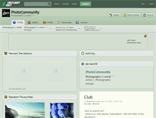 Tablet Screenshot of photocommunity.deviantart.com