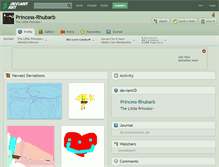 Tablet Screenshot of princess-rhubarb.deviantart.com