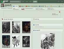 Tablet Screenshot of clickstu75.deviantart.com